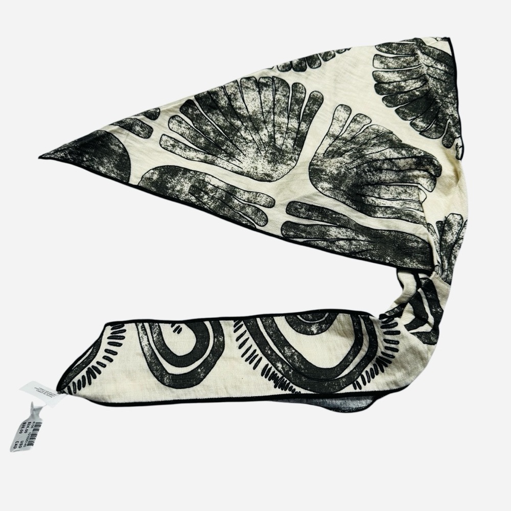 NWT New Anthropologie Shell Printed Hair Scarf - Picture 5 of 7